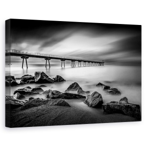 Tablou canvas - Pont del Petroli, Peisaj, Rasarit, Coasta, Spania, 60 x 90 cm