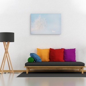 Tablou canvas - Poveste De Dragoste In Timpul Iernii, Salbatic, Natura, Animale, 80 x 120 cm - Img 2