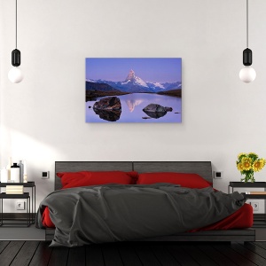 Tablou canvas - Prima Atingere, Alpii, Elvetia, Varf, Munte, 60 x 90 cm - Img 3