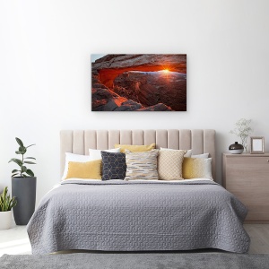 Tablou canvas - Rasarit In Mesa Arch, Canion, Rasarit De Soare, Accelerare, 50 x 80 cm - Img 3