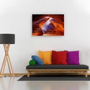 Tablou canvas - Raza de lumina, Peisaj, Canion, Lumina, Nisip, 80 x 120 cm - Img 2