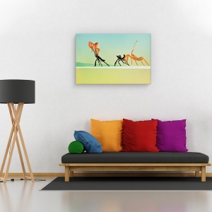Tablou canvas - Re-nascut, Flori, Insecte, Portocaliu, 60 x 90 cm - Img 2