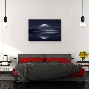 Tablou canvas - Reflectie Fuji, Muntele Fuji, Zen, Sacru, 40 x 60 cm - Img 3