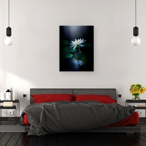 Tablou canvas - Reflectie, Nuferi, Floare, 60 x 80 cm - Img 3
