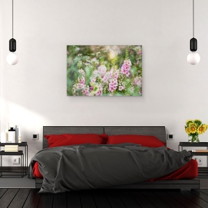 Tablou canvas - Romantism, Flori, Inflorire, Vara, Flori Salbatice, 40 x 60 cm - Img 3