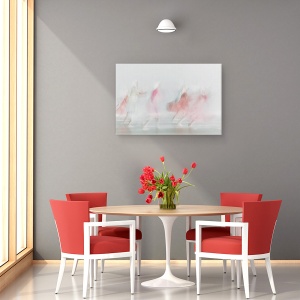 Tablou canvas - Rosu In Lumina, Dansatoare, Balet, Balerina, 60 x 90 cm - Img 4