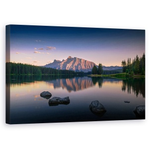 Tablou canvas - Serenitate, Canada, Stancosi, Banff, Munte, Lac, 50 x 80 cm