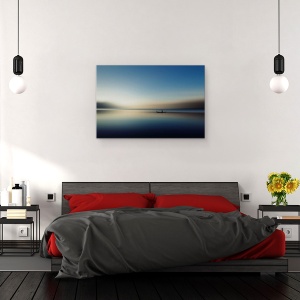 Tablou canvas - Singur Pe Undeva, Barca, Apa, Mare, Ocean, 40 x 60 cm - Img 3
