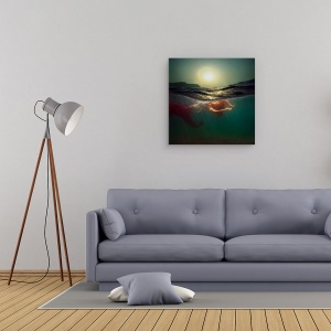 Tablou canvas - Sirena, Sub Apa, Persoana, Moda, Model, Suprafata, 60 x 60 cm - Img 2