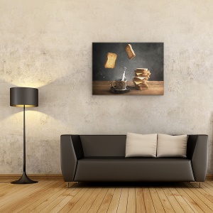 Tablou canvas - Strop, Natura Moarta, Paine Prajita, 50 x 70 cm - Img 2