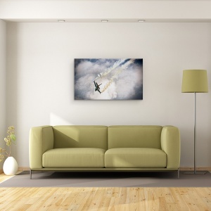 Tablou canvas - Superjet, Luptator, Jet, Aviatie, Actiune, Militar, 50 x 80 cm - Img 2