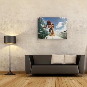 Tablou canvas - Surfer, Surf, Apa, Mare, Bord, 50 x 70 cm - Img 2