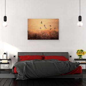 Tablou canvas - Timp Pretios, Macara, Macarale, Zbor, Formatie, 60 x 90 cm - Img 3