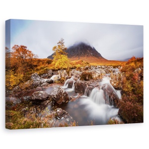 Tablou canvas - Toamna In Glencoe, Glencoe, Scotia, Toamna, Buachaille, Munte, 60 x 90 cm