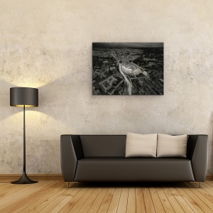 Tablou canvas - Toate Drumurile Duc La Roma, Colosseum, Aeriana, Italia, 50 x 70 cm - Img 2