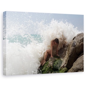 Tablou canvas - Tot Albul Meu, Sirena, Portret, Stanca, Coasta, 60 x 90 cm