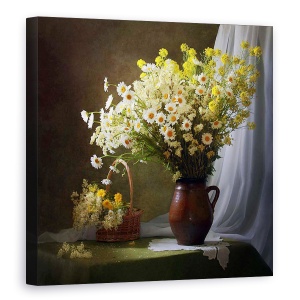 Tablou Canvas - Un Buchet De Flori De Pajiste, 90 x 90 cm