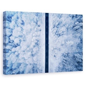 Tablou canvas - Un Drum Inghetat, Peisaj, Mod, Copaci, 40 x 60 cm