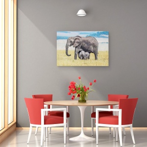 Tablou canvas - Unul Mititel, Salbatic, Natura, Animal, 80 x 120 cm - Img 4
