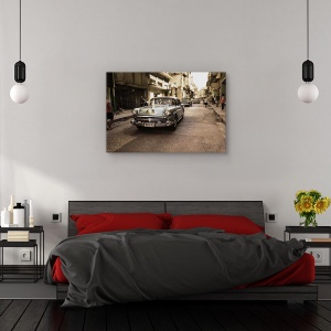 Tablou canvas - Veche strada havaneza, Cuba, Havana, Vintage, 60 x 90 cm - Img 3