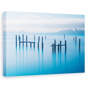Tablou canvas - Vechiul Debarcader Din Sausalito, San Francisco, California, Peisaj Marin, 80 x 120 cm