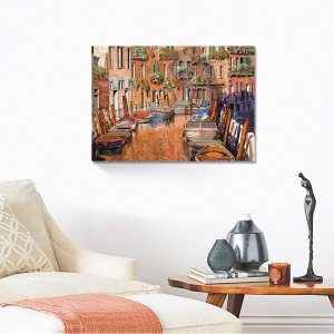 Tablou Canvas - Venecia, Italia, Nautic, Barci, Gondola, 60 x 80 cm - Img 2