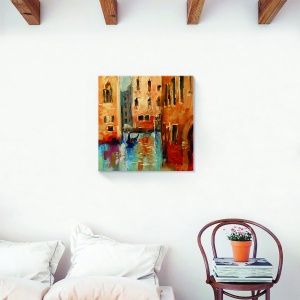Tablou decorativ canvas Veneția – oraș de vară pe 60×60 cm