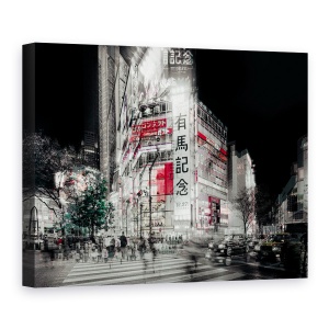 Tablou canvas - Viata Stradala In Tokyo, Shibuya, Trecere, Strada, Oameni, 75 x 100 cm