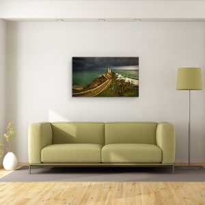 Tablou canvas - Vine Ploaia, Turn, Far, Arhitectura, Cale, Mod, 50 x 80 cm - Img 2