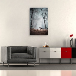 Tablou canvas - Vino Spre Lumina Lucrurilor Si Lasa Natura Sa Iti Fie Profesor, Caini, Animale, 60 x 90 cm - Img 2