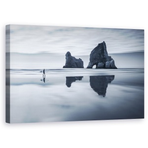 Tablou canvas - Wharariki Vis, Wharariki, Noua Zeelanda, Surf, Surf, Sport, 50 x 80 cm
