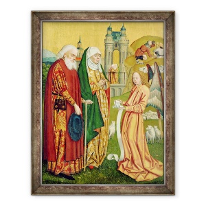 Tablou inramat - Absolon Stumme - Buna Vestire catre Ioachim si Anne, de la Altarul Domului, 70 x 90 cm