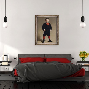 Tablou inramat - Achille Zo - Portretul lui Henri Achille, fiul artistului, 60 x 80 cm - Img 3
