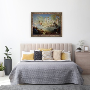 Tablou inramat - Achille Zo - Visul credinciosului, 60 x 80 cm - Img 3
