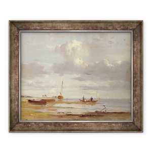 Tablou inramat - Adolf Vollmer - Elba la Blankenesee, 70 x 85 cm