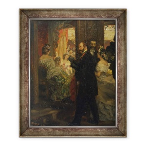 Tablou inramat - Adolph Friedrich Erdmann von Menzel - in Opera, 70 x 85 cm