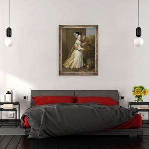 Tablou inramat - Adriaen Hanneman - William al III-lea, Print de Orange, ca un copil, 70 x 90 cm - Img 3