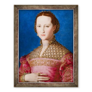 Tablou inramat - Agnolo di Cosimo Bronzino - Portret De Eleanor De Toledo, 60 x 80 cm
