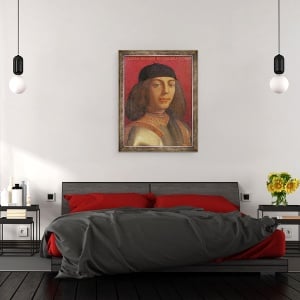 Tablou inramat - Agnolo di Cosimo Bronzino - Portret De Piero di Lorenzo de Medici, 70 x 90 cm - Img 3