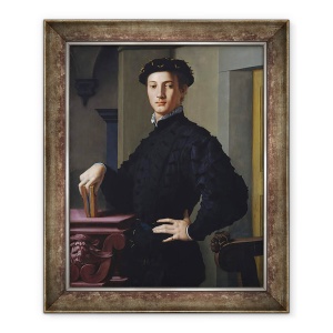 Tablou inramat - Agnolo di Cosimo Bronzino - Portret De Un Tanar, 70 x 85 cm