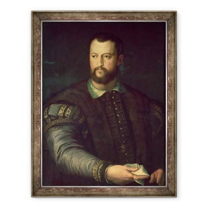 Tablou inramat - Agnolo di Cosimo Bronzino - Portretul lui Cosimo I de Medici 1519-74 1559, 70 x 90 cm