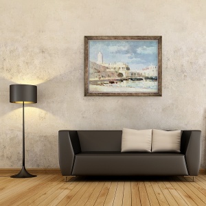 Tablou inramat - Albert-Charles Lebourg - Portul din Alger, 70 x 90 cm - Img 2