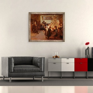 Tablou inramat - Albert Chevallier Tayler - Bradul de Craciun, 50 x 60 cm - Img 2