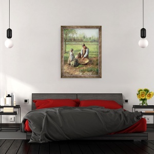 Tablou inramat - Albert Neuhuys - Vizionarea Tatalui, 60 x 80 cm - Img 3