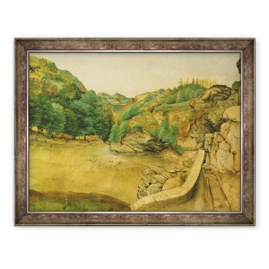 Tablou inramat - Albrecht Durer - Drumul in Alpi, 70 x 90 cm