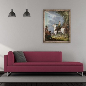 Tablou inramat - Alexander Orlowski - Printul Jozef Antoni Poniatowski 1763-1813 1809-13, 50 x 60 cm - Img 2