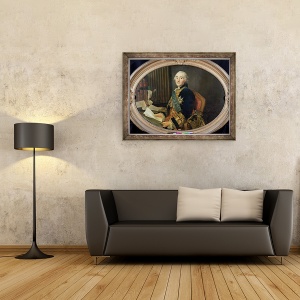 Tablou inramat - Alexander Roslin - Cesar-Gabriel de Choiseul-Chevigny 1712-85 Duc de Praslin, 60 x 80 cm - Img 2