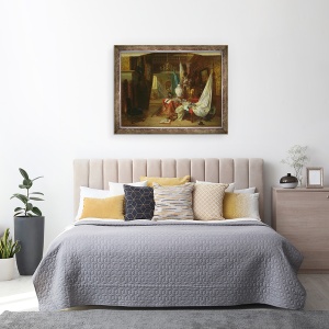 Tablou inramat - Alexandre Couder - Interior, 60 x 80 cm - Img 3