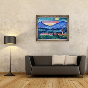 Tablou inramat - Alexej von Jawlensky - Sat de munte, 70 x 90 cm - Img 2