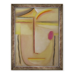 Tablou inramat - Alexej von Jawlensky - sef Rezumat, Auriu si roz, 70 x 90 cm